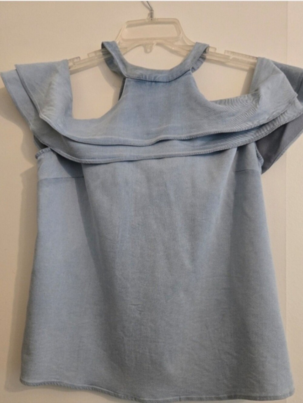 INC International Light Blue Off Shoulder.